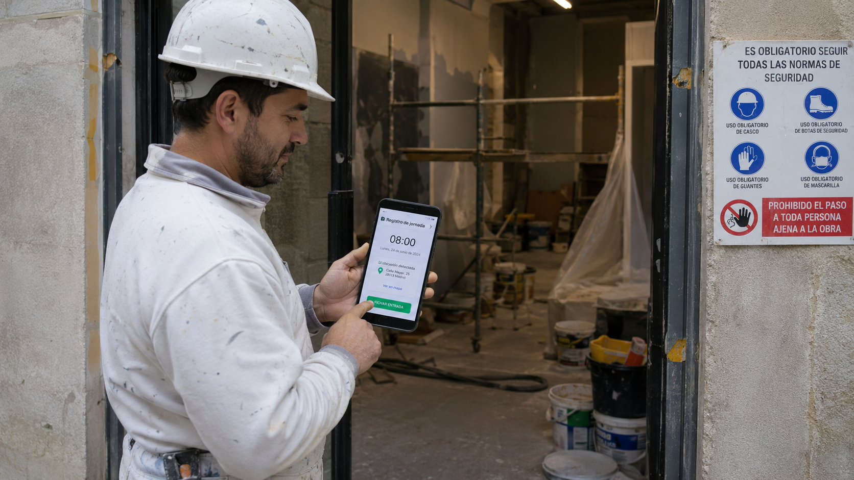 control horario en la construcción